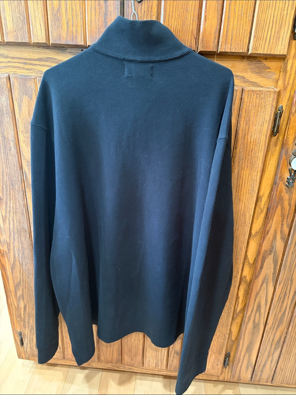 Polo by Ralph Lauren Black Quarter-Zip Sweater with Red logo
Size XXL - Picture 2 of 4